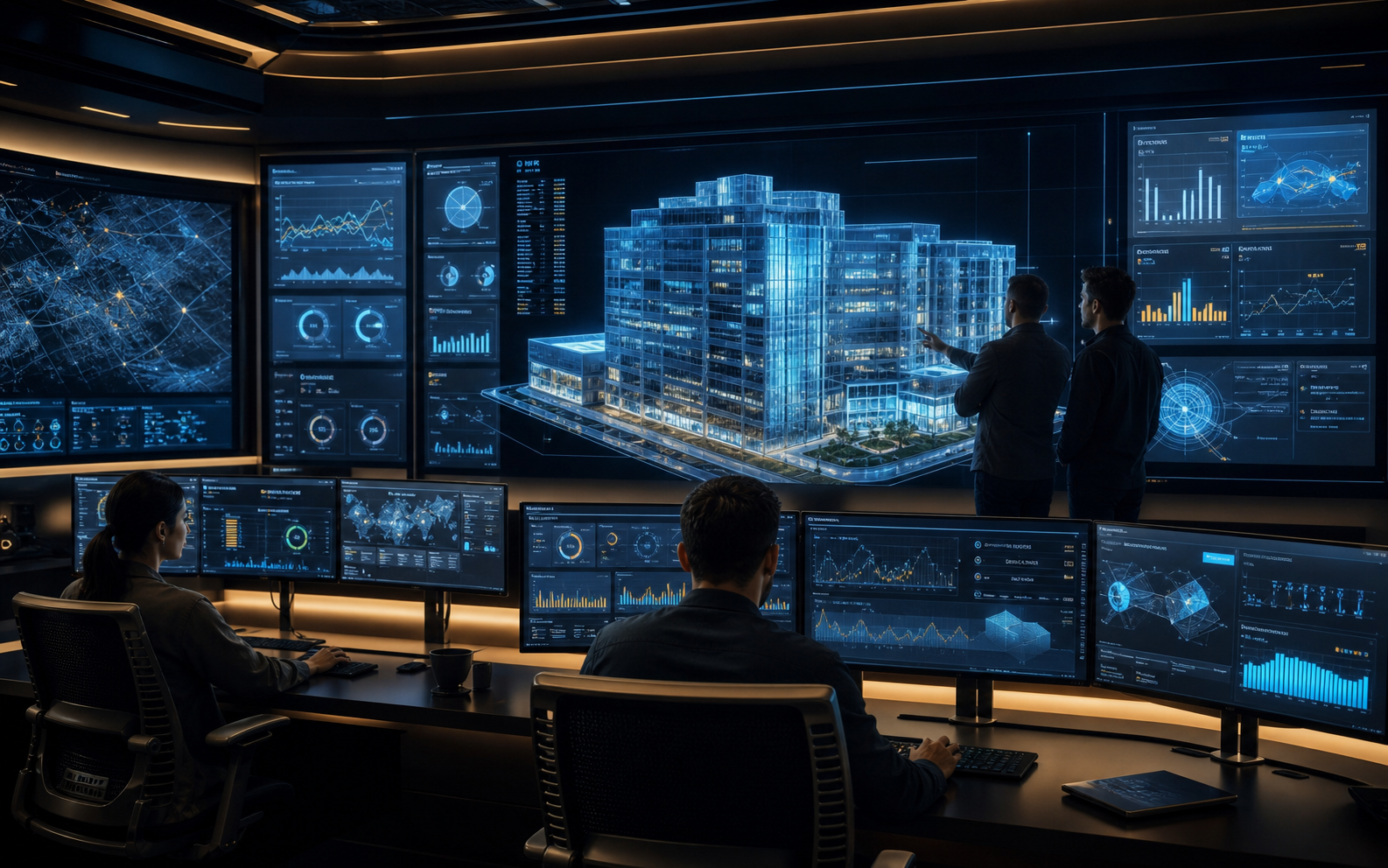 Digital twin and AI automation command center