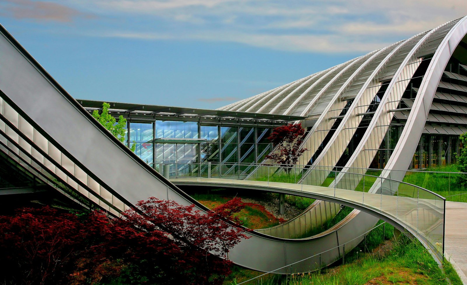 Modern building set within landscaped grounds